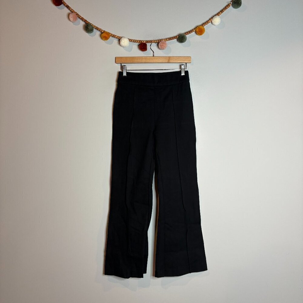 Spanx black wide leg pull on dress pants